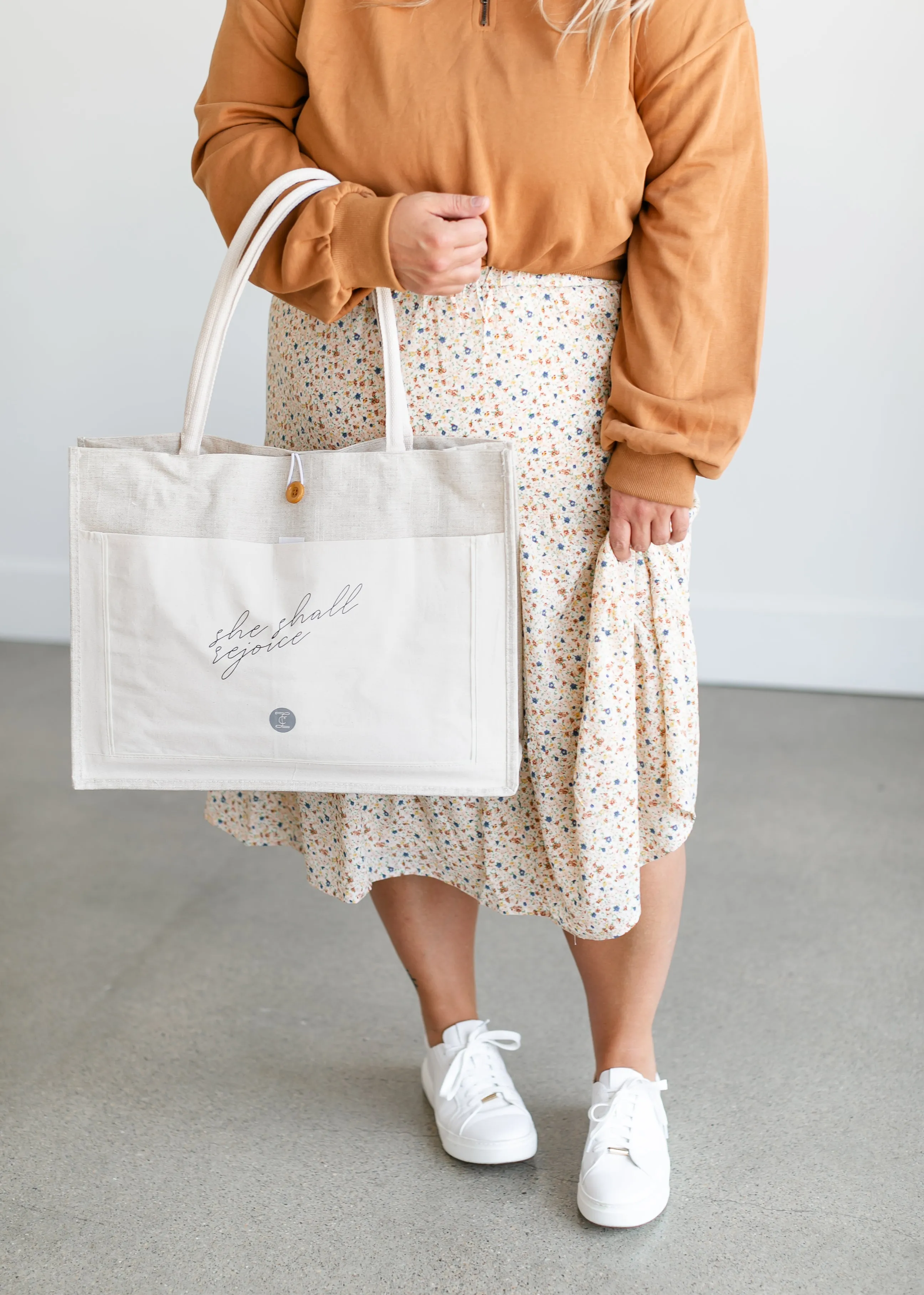 Inherit Rejoice Linen Tote - FINAL SALE