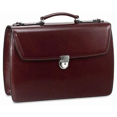 Jack Georges Elements Collection Triple Gusset Flapover Briefcase