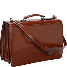 Jack Georges Elements Collection Triple Gusset Flapover Briefcase