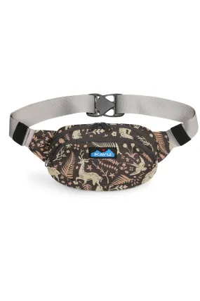 KAVU Canvas Spectator Fanny Pack WHIMSICAL TRAIL