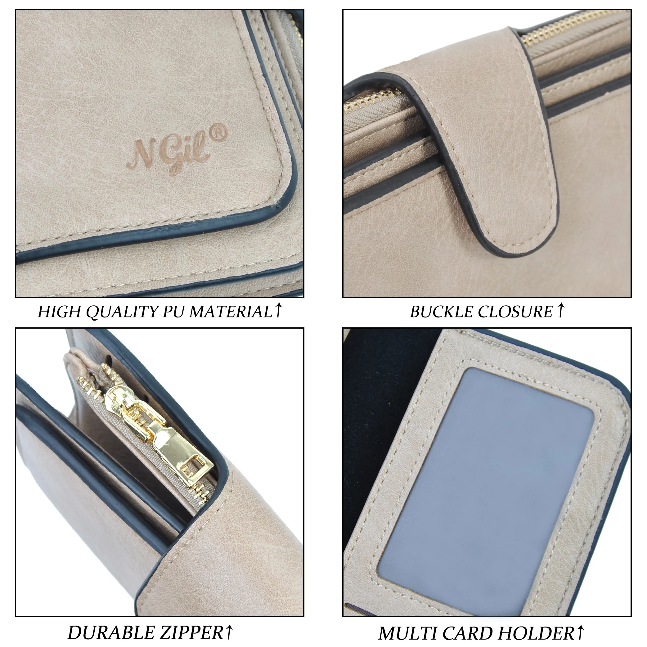 Khaki NGIL Trifold Wallet