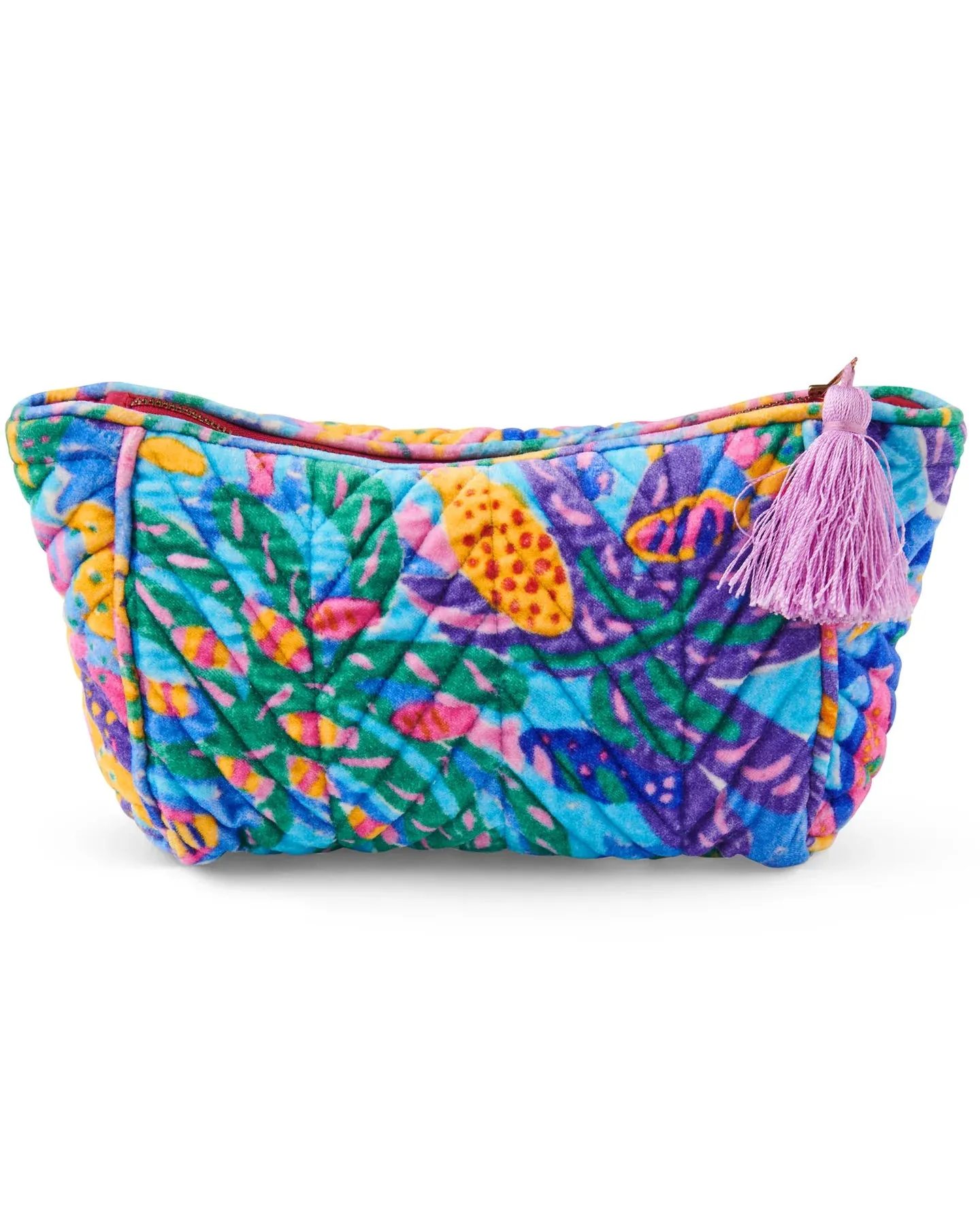 Kip & Co x Ken Done Reef Garden Velvet Toiletry Bag