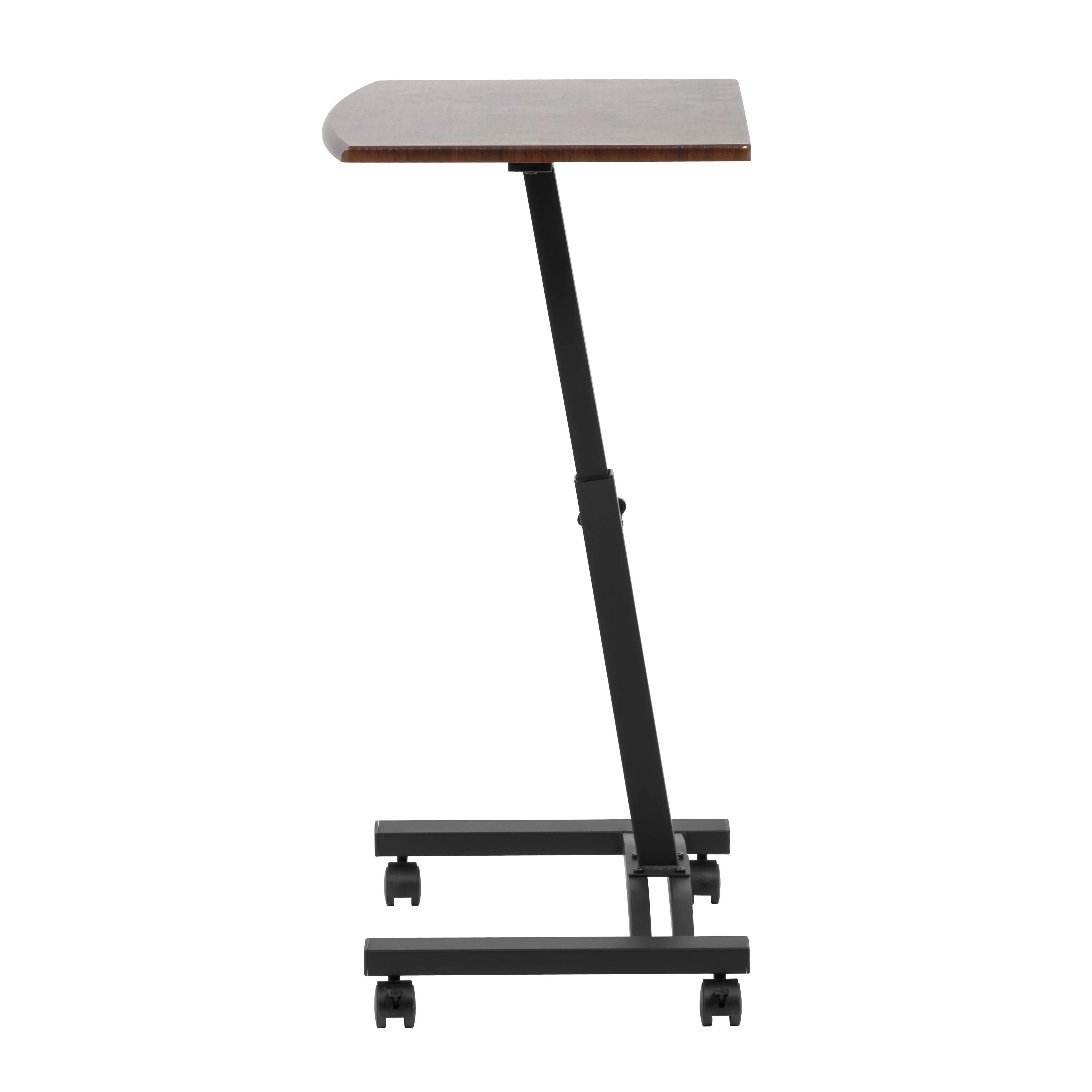 Laptop Cart Adjustable Height Table - Brown