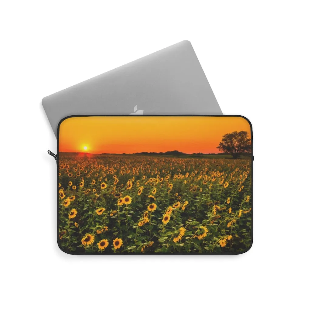 Laptop Sleeve Computer Case Sunflower Fields