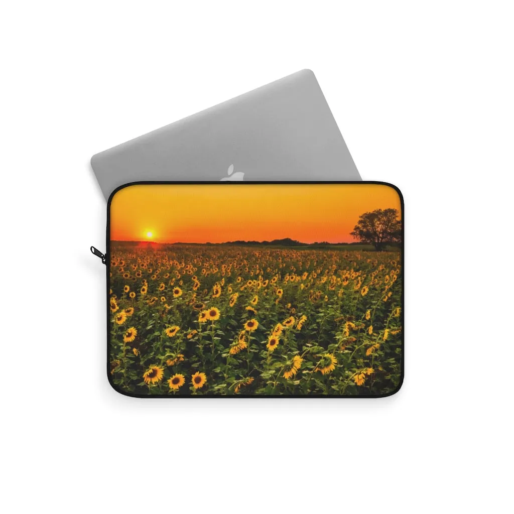 Laptop Sleeve Computer Case Sunflower Fields