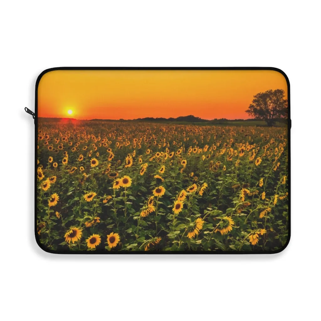 Laptop Sleeve Computer Case Sunflower Fields