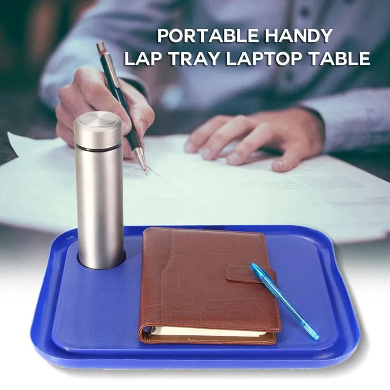 Laptop Table Multifunction Knee Lap Desk for 14 inch Computer Phone Flip Portable Outdoor Headrest Office Home Nap Pillow