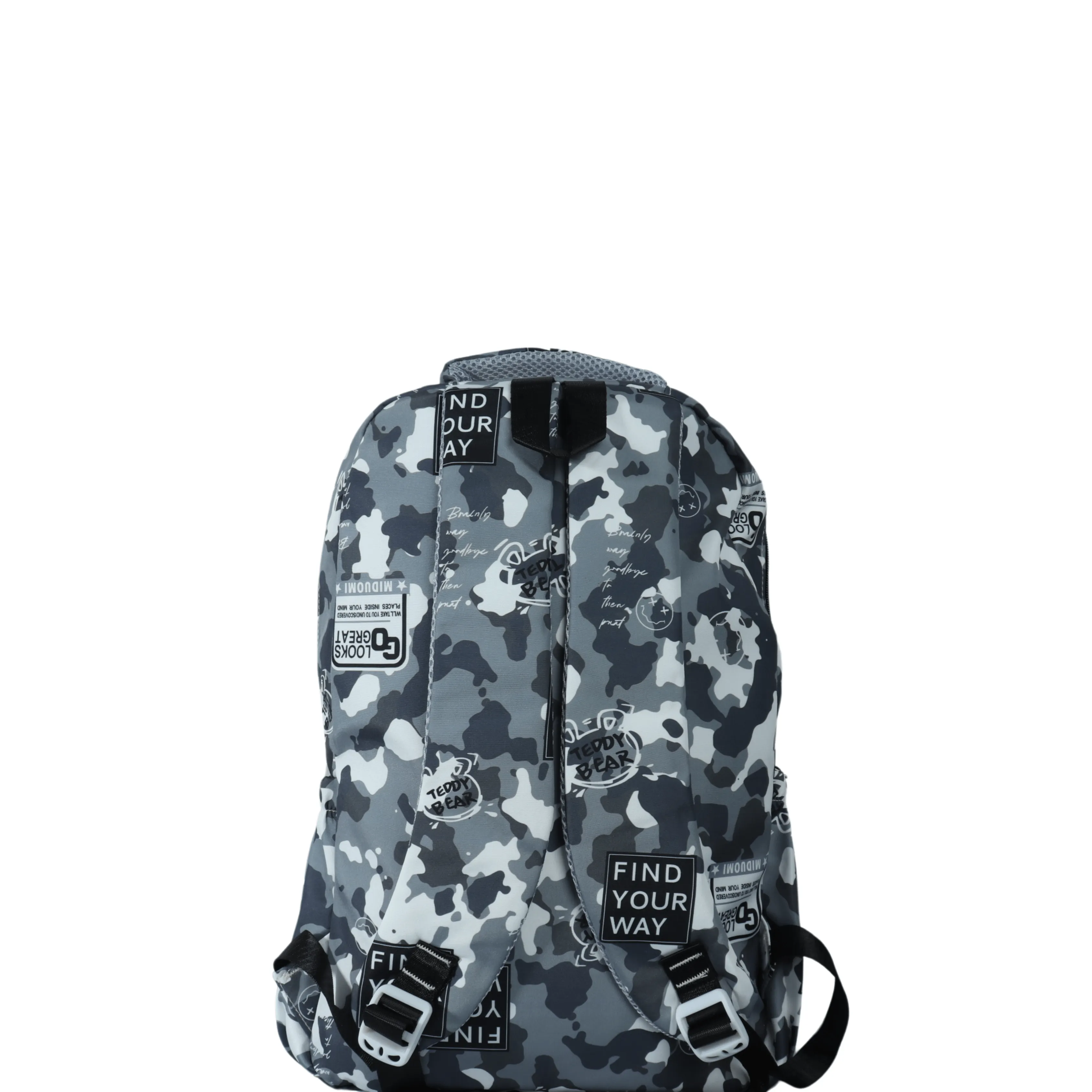 Large capacity camouflage school backpack bag