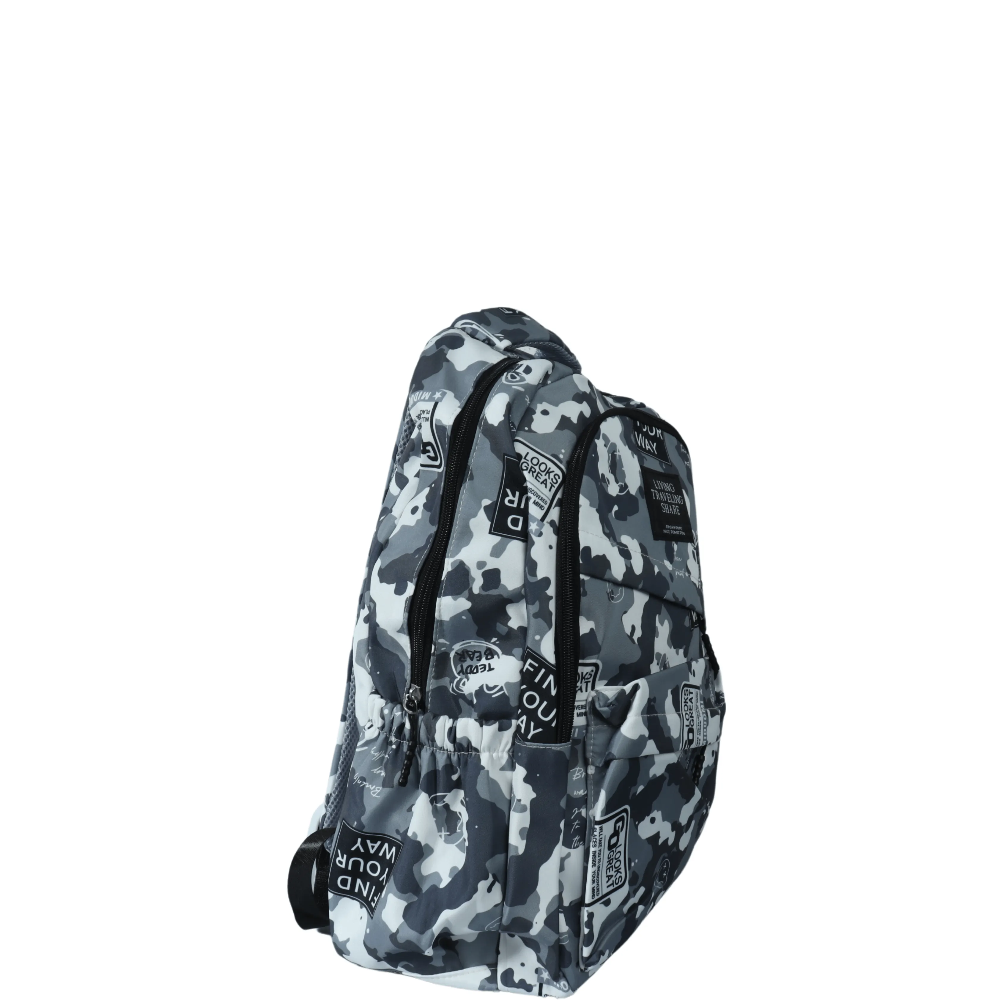 Large capacity camouflage school backpack bag