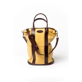 Large Helmet Bag in Yellow and Brown