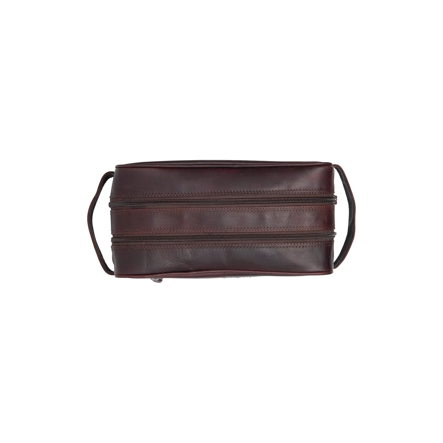 Leather Toiletry Bag Brown Stacey