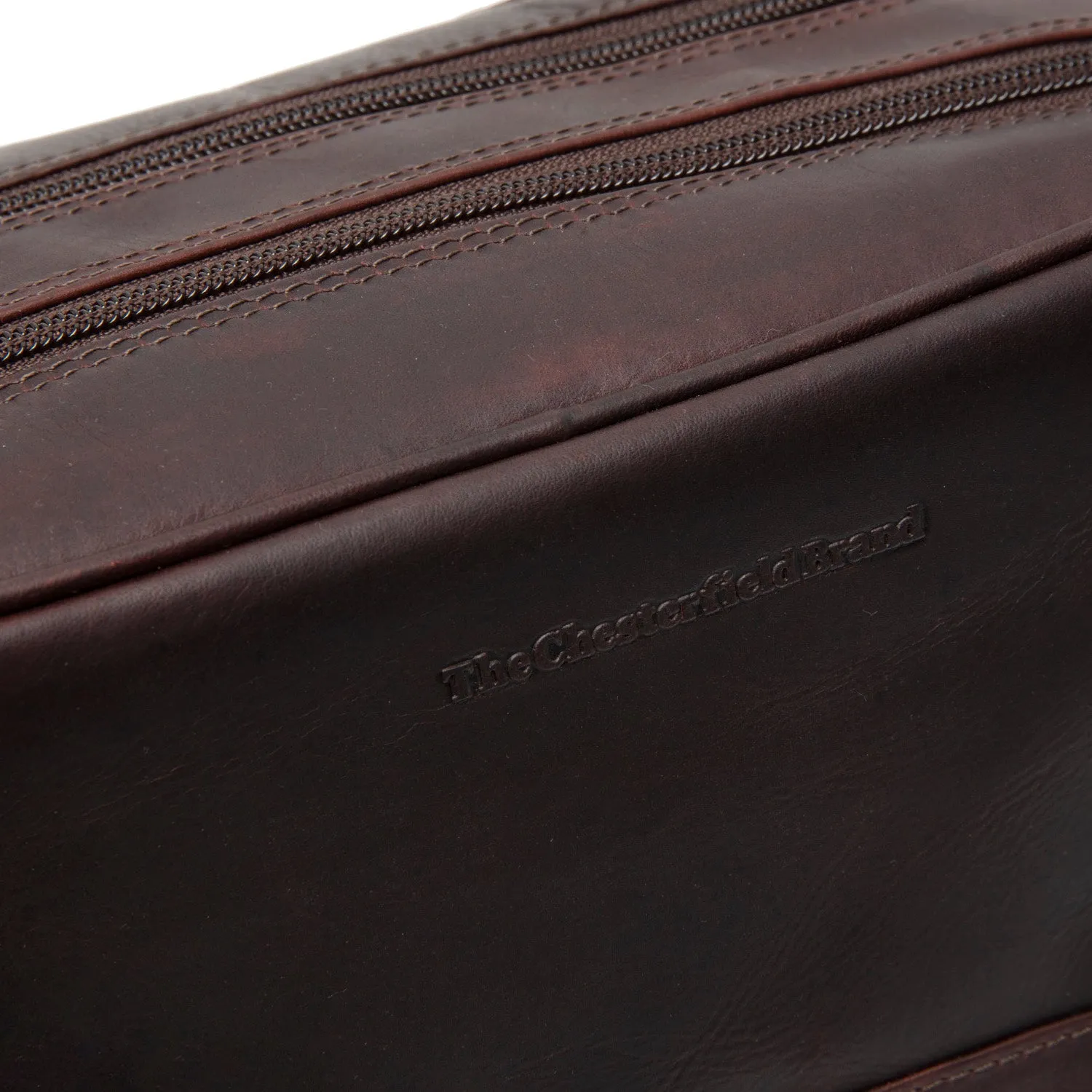 Leather Toiletry Bag Brown Stacey