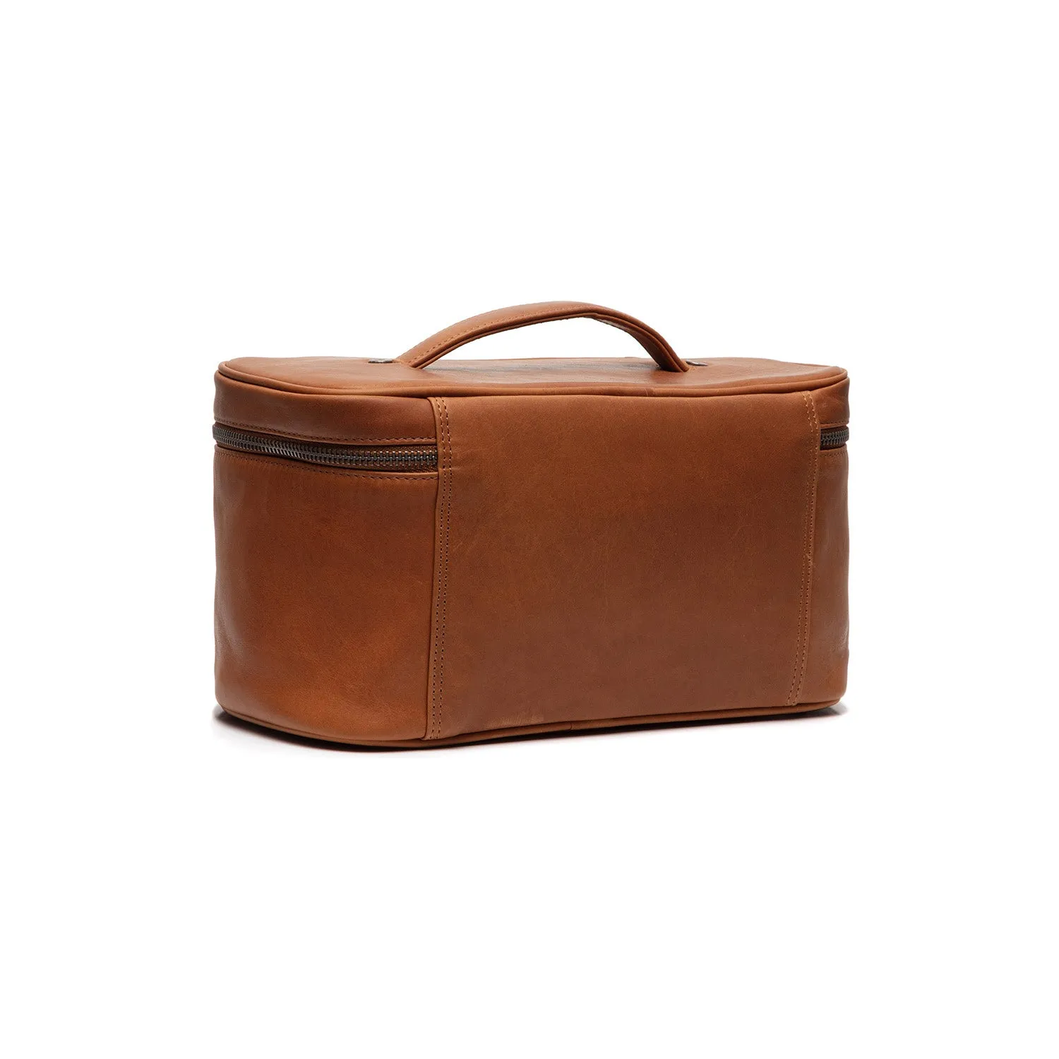 Leather Toiletry Bag Cognac Limone