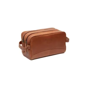 Leather Toiletry Bag Cognac Stacey