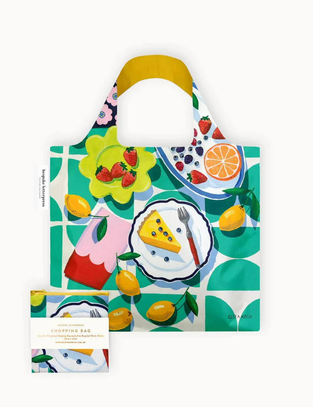 Lemon Tart & Berries Shopping Bag