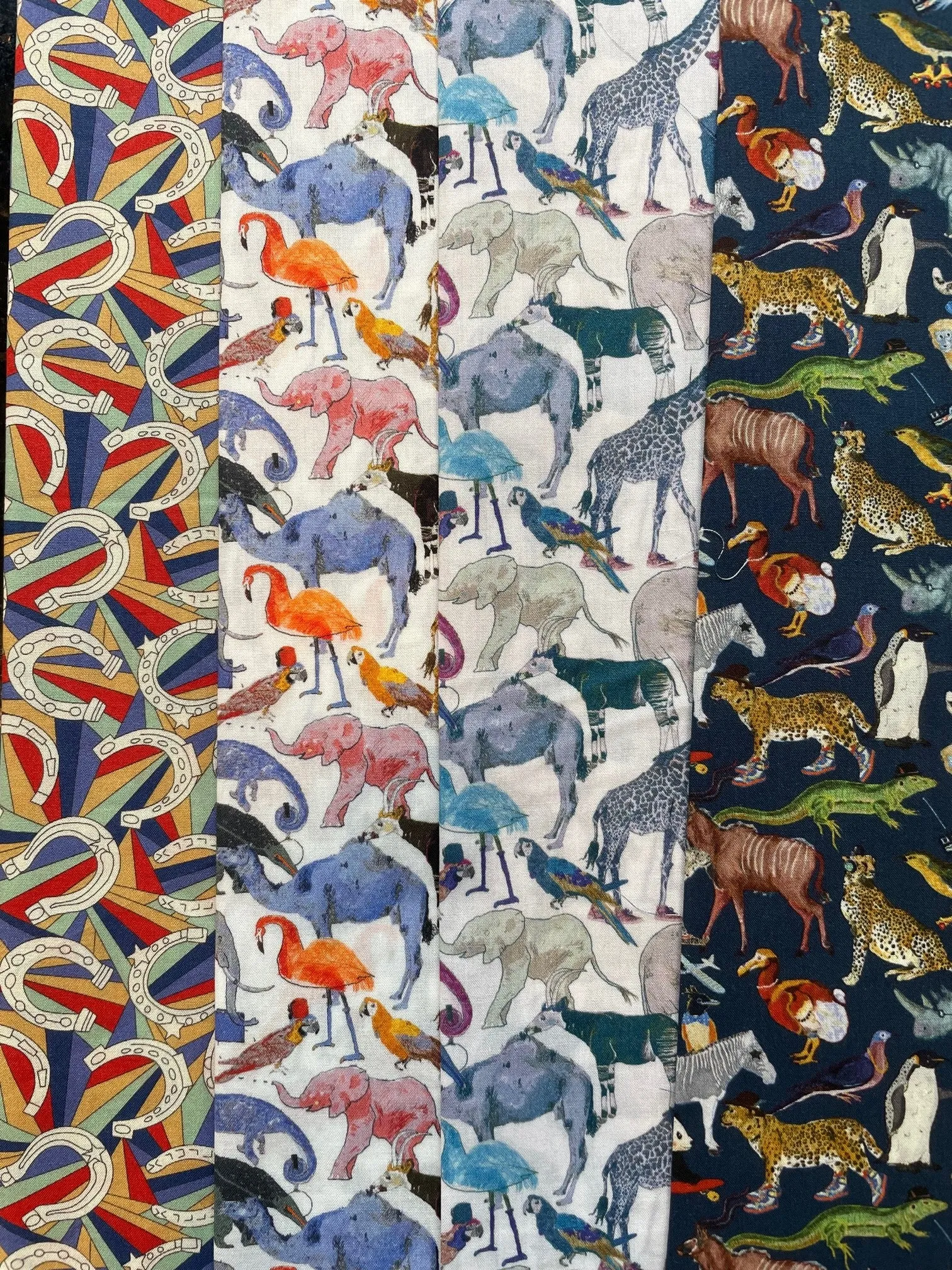 Liberty Tana Lawn - 'Zoo/Horseshoe' Pack -4 piece