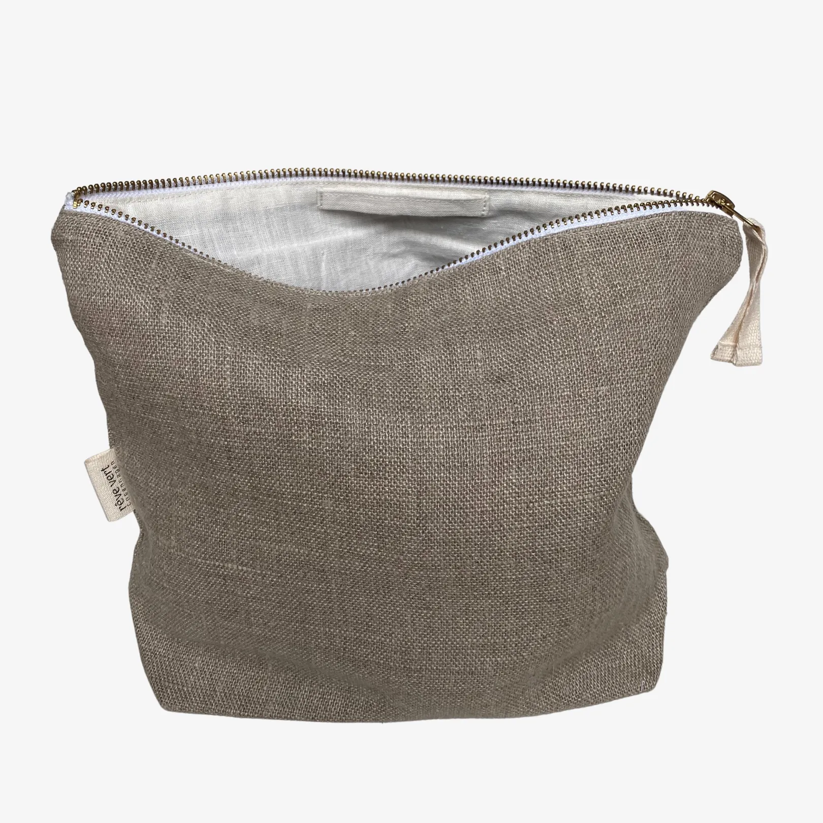 Linen toiletry bag / size 22x29x9cm