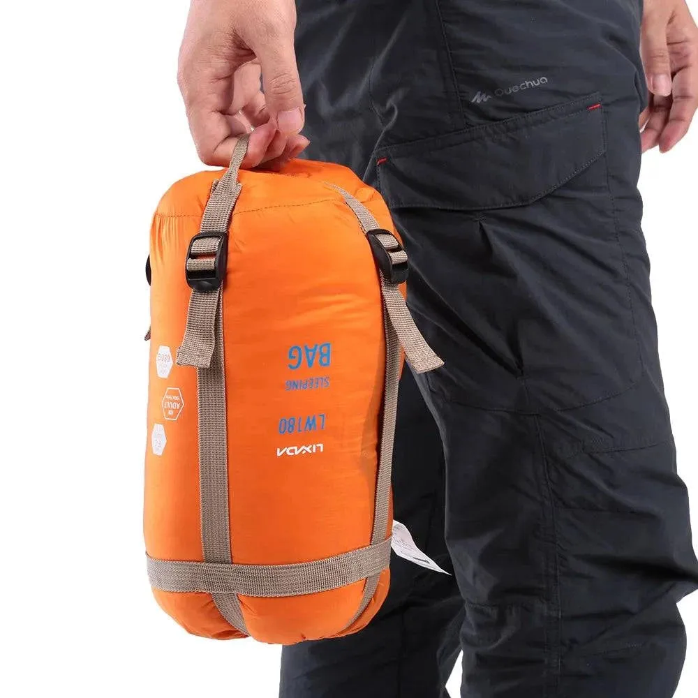 LIXADA 190 * 75cm Outdoor Envelope Sleeping Bag Camping Travel Hiking Ultra-light Sleeping Bag Travel Bag Hiking LW180 680g