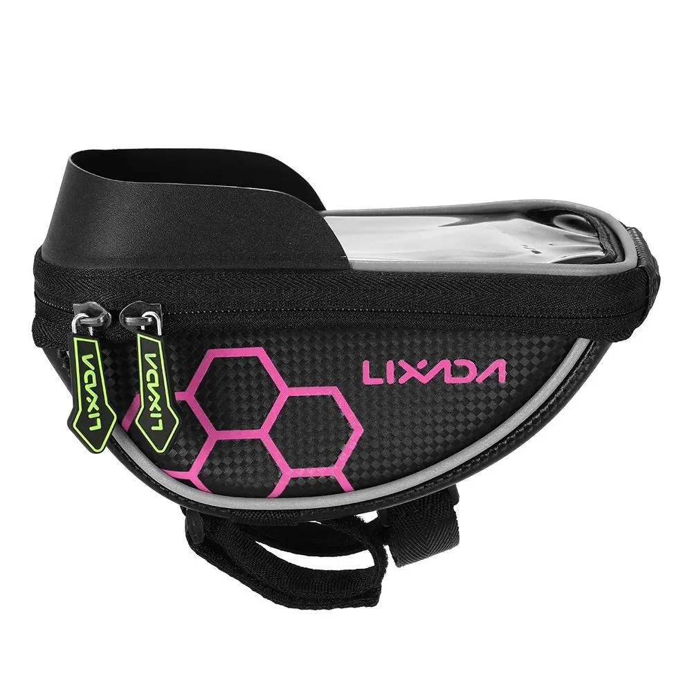 Lixada Bicycle Bag Cycling Bike Frame Phone Bag Pannier Smartphone & GPS Touch Screen Case Bicycle Accessories For 6 Inch Phone