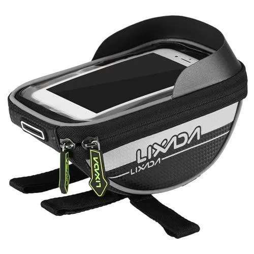 Lixada Bicycle Bag Cycling Bike Frame Phone Bag Pannier Smartphone & GPS Touch Screen Case Bicycle Accessories For 6 Inch Phone