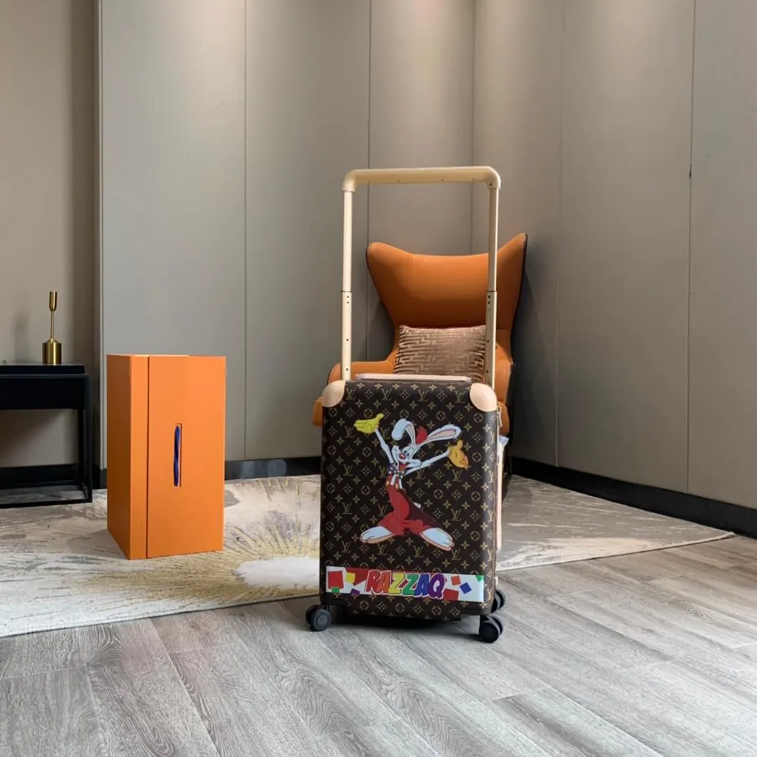 Louis Vuitton Daffy Duck Horizon 55 Brown Luggage Trolley With Monogram Canvas