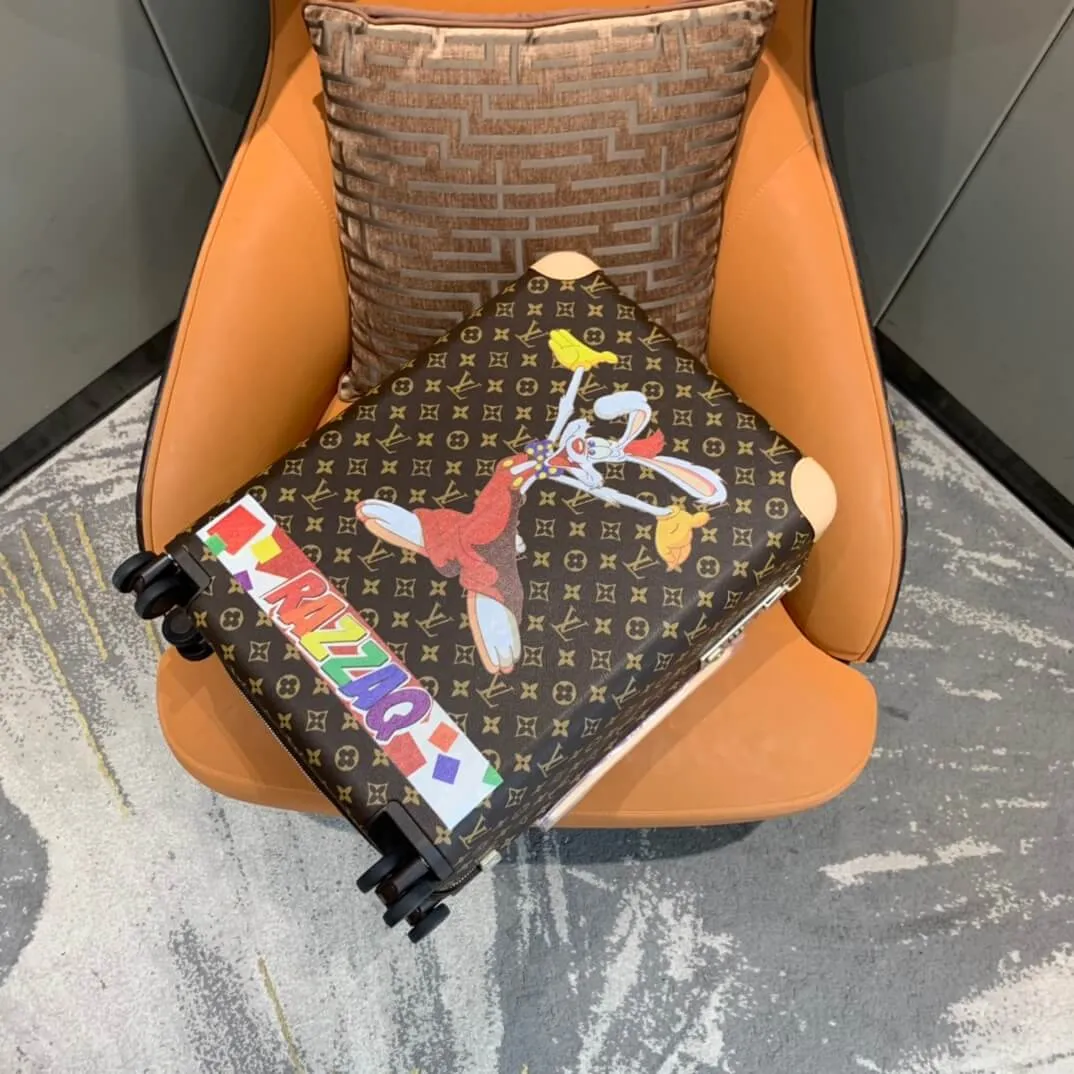 Louis Vuitton Daffy Duck Horizon 55 Brown Luggage Trolley With Monogram Canvas