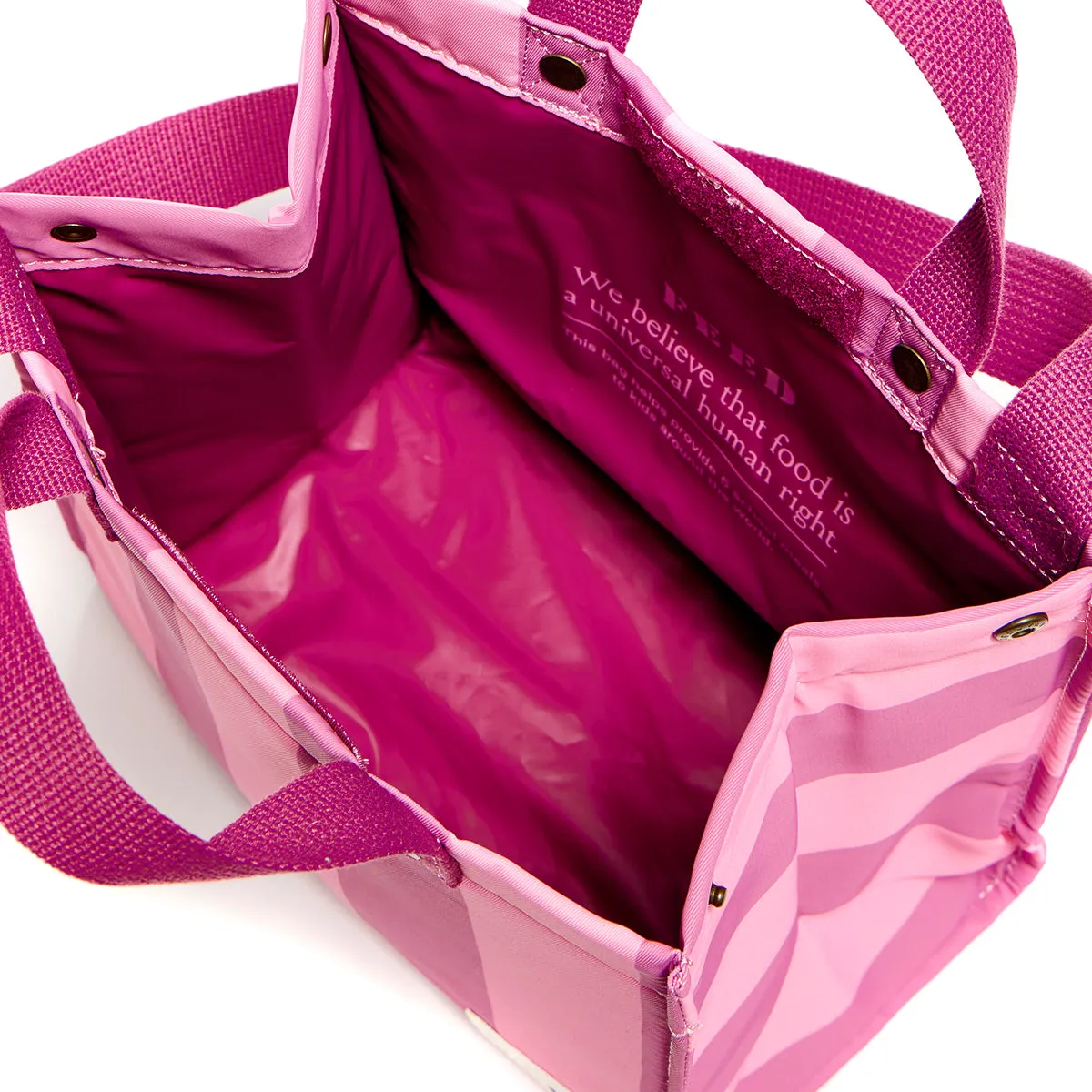 Lunch Bag Pink Cabana Stripe