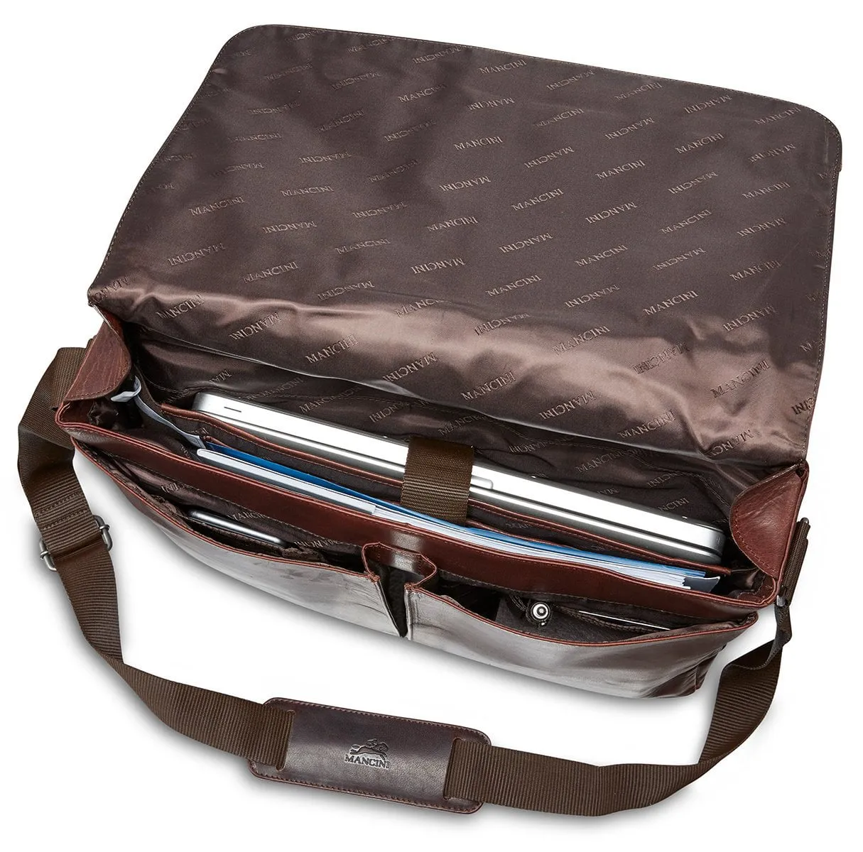 Mancini BUFFALO Messenger Bag for 15'' Laptop / Tablet