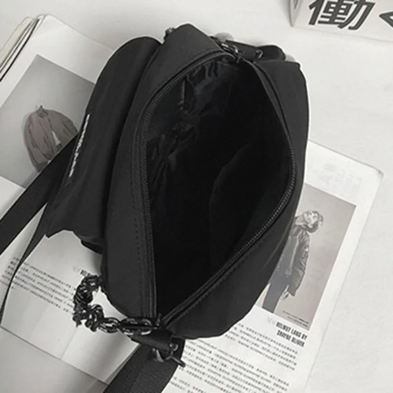 Men Nylon Hip-hop Brethable All-match Crossbody Bag Shoulder