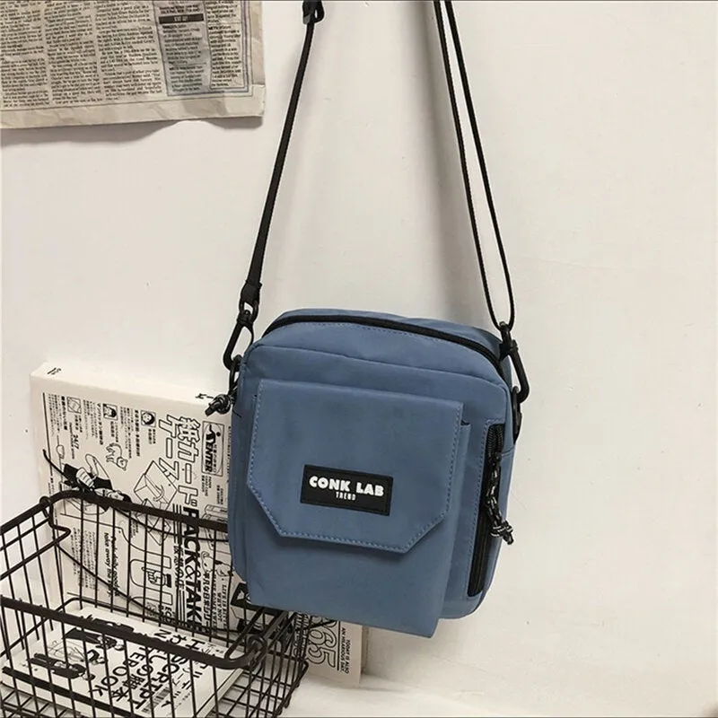 Men Nylon Hip-hop Brethable All-match Crossbody Bag Shoulder