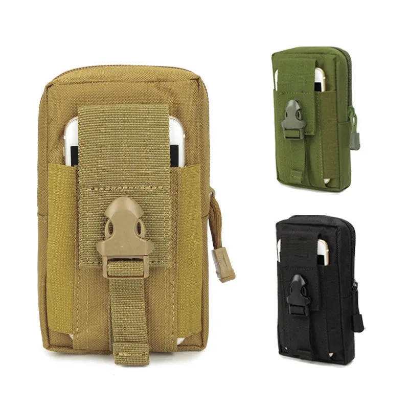 Men Tactical Molle Pouch Belt Waist Pack Bag Phone Pocket Military Waist Fanny Pack Running Pouch Travel Camping Bags Soft Back