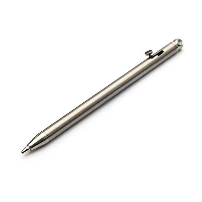 Mini Titanium Pen EDC Gadget Keychain Ballpoint Pen Practical Tactical Pen Outdoor Camping Hiking Cycling Equipment