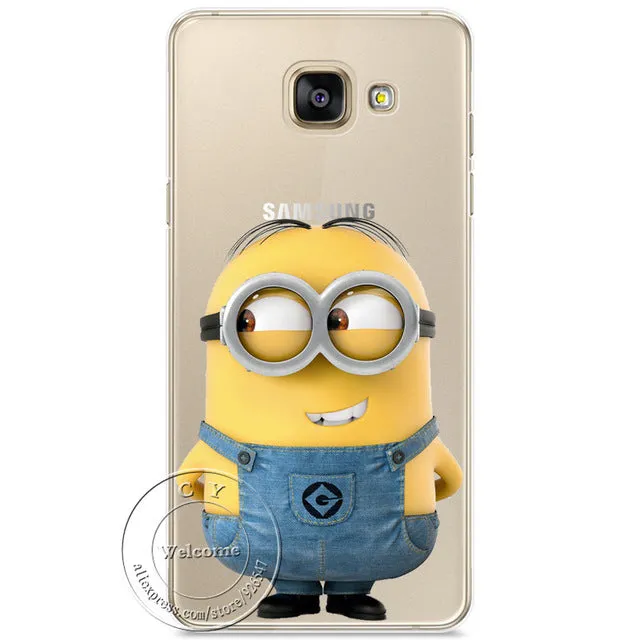 Minions Cat Mickey & Minnie Kiss Hard Case Cover For Samsung Galaxy A310 A510 A710 J110 J510 J710 A3 A5 A7 J1 J5 J7 2016 2017