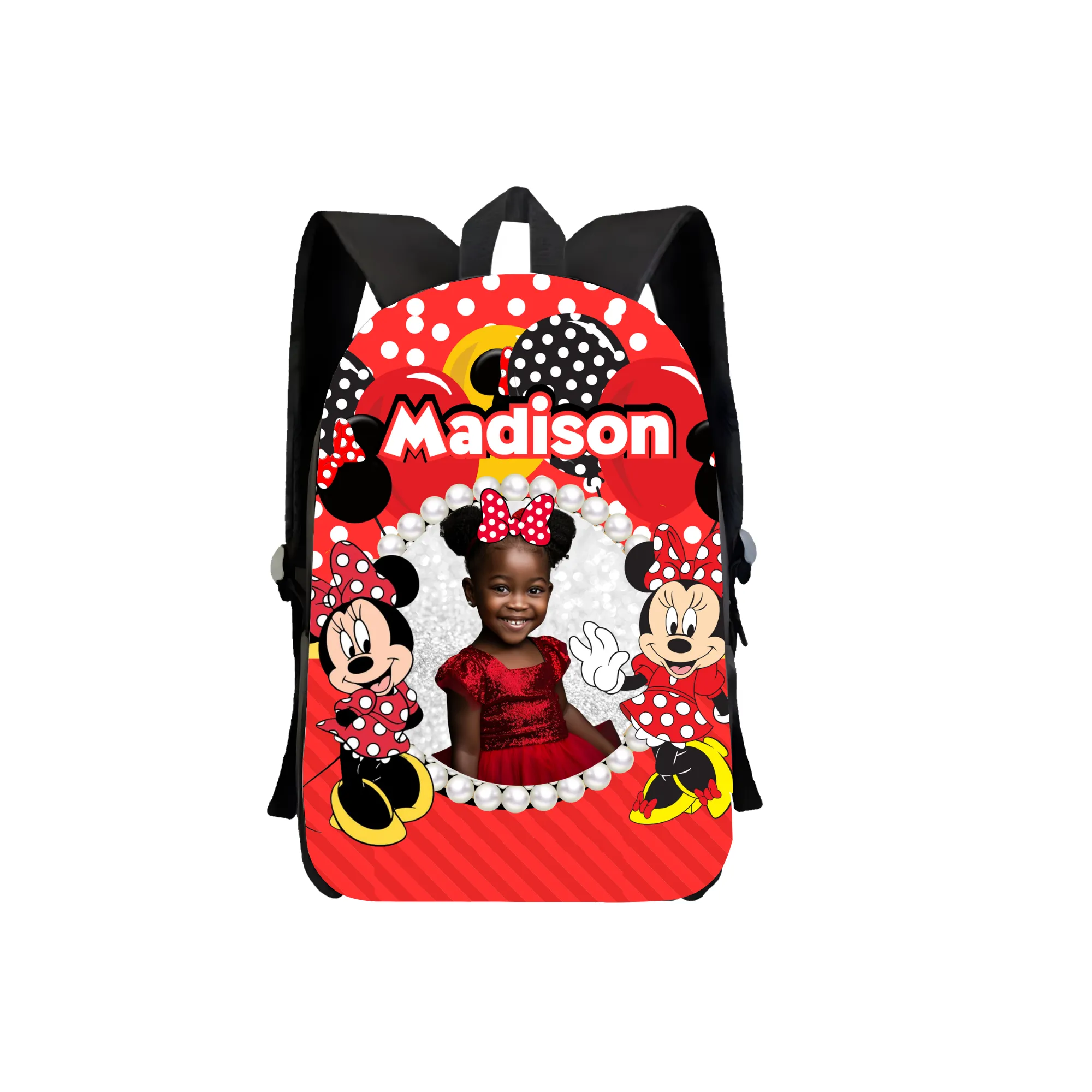 Minnie Mouse Backpack - Customizable with Photo and Name