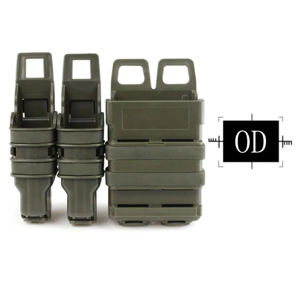 MOLLE RIFLE & DBL PISTOL HOLDER, HARDSHELL (OD)