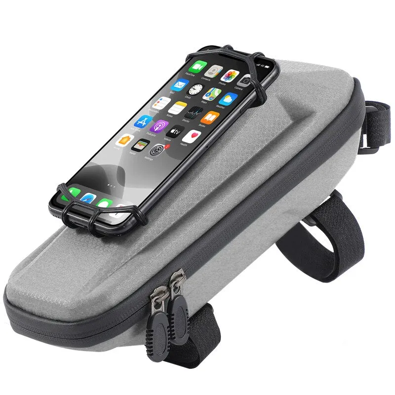 Multifunctional Bicycle Bag With Phone Holder Front Frame Top Tube Bag Waterproof MTB Bike Bag Cycling Accessories