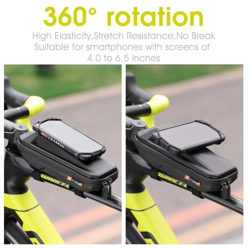 Multifunctional Bicycle Bag With Phone Holder Front Frame Top Tube Bag Waterproof MTB Bike Bag Cycling Accessories