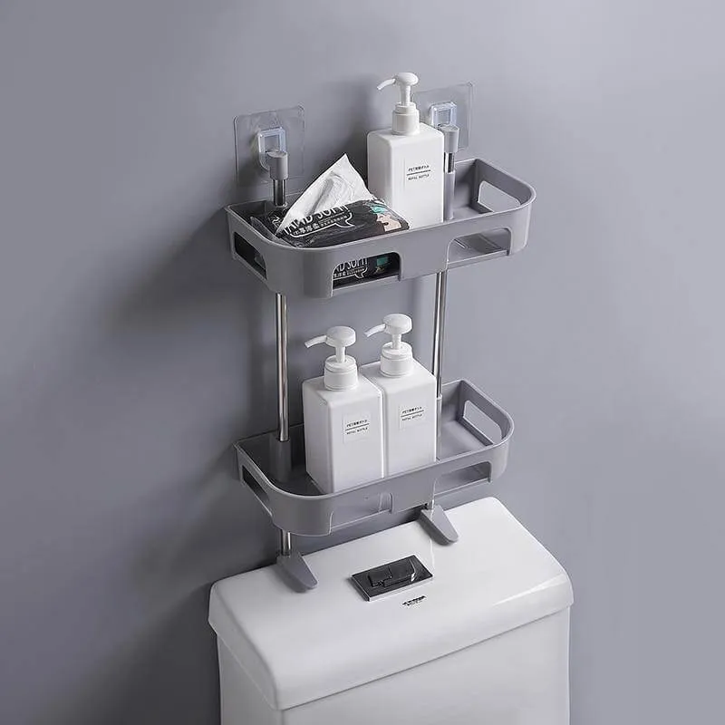 Multilayer Wall-mounted Bathroom Shelf Organizer Rack