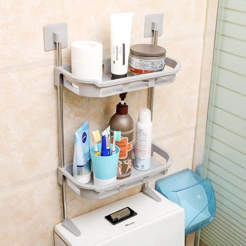 Multilayer Wall-mounted Bathroom Shelf Organizer Rack