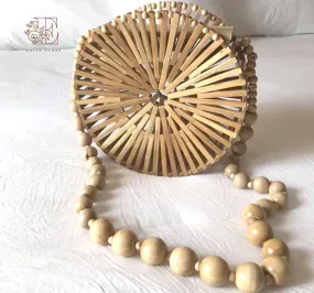 Natural Round Bamboo bag