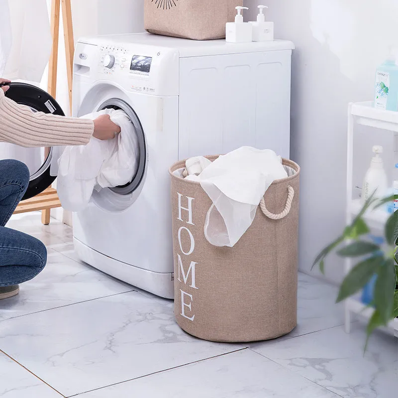 New Dirty Clothes Hamper Cotton And Linen Storage Bucket