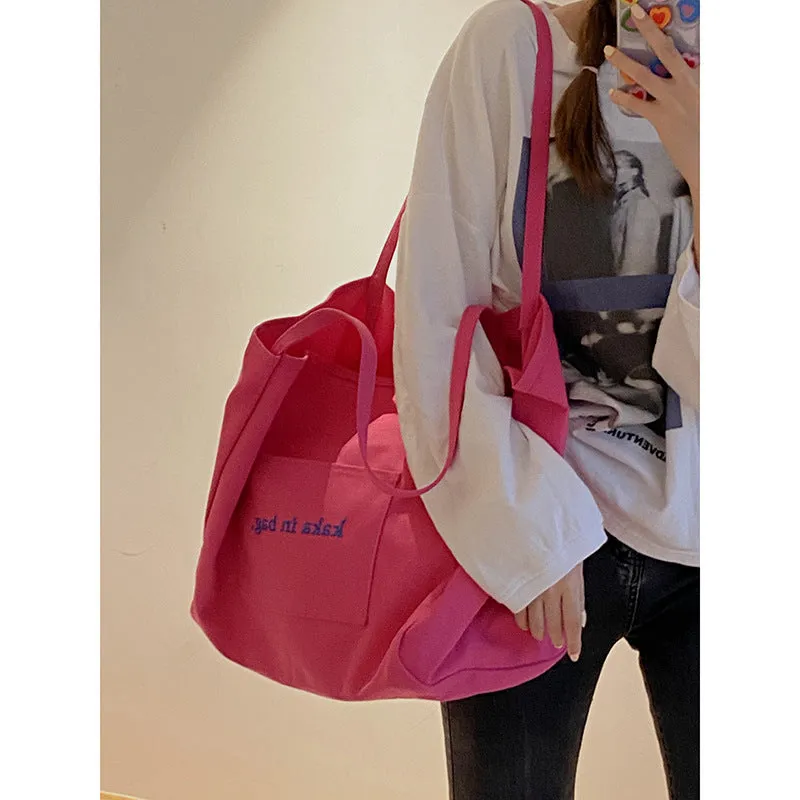 NEW TRENDY AND FASHIONABLE TOTE BAG VERSATILE LARGE CAPACITY BAG SHOPPING BAG BAG