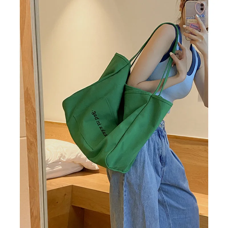 NEW TRENDY AND FASHIONABLE TOTE BAG VERSATILE LARGE CAPACITY BAG SHOPPING BAG BAG