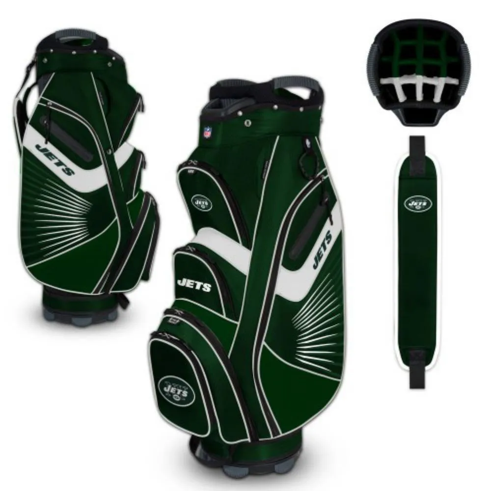 New York Jets WinCraft "The Bucket II" 14-Way Cooler Cart Golf Bag