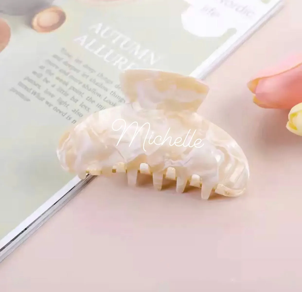 Nude Personalized Claw Clips