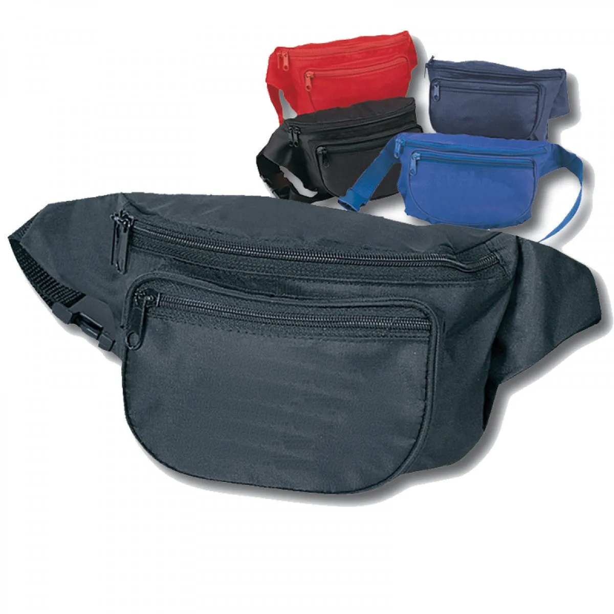 Nylon Fanny Pack W/ Three Pockets - NFNP