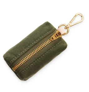 Olive Waxed Canvas Waste Bag Dispenser