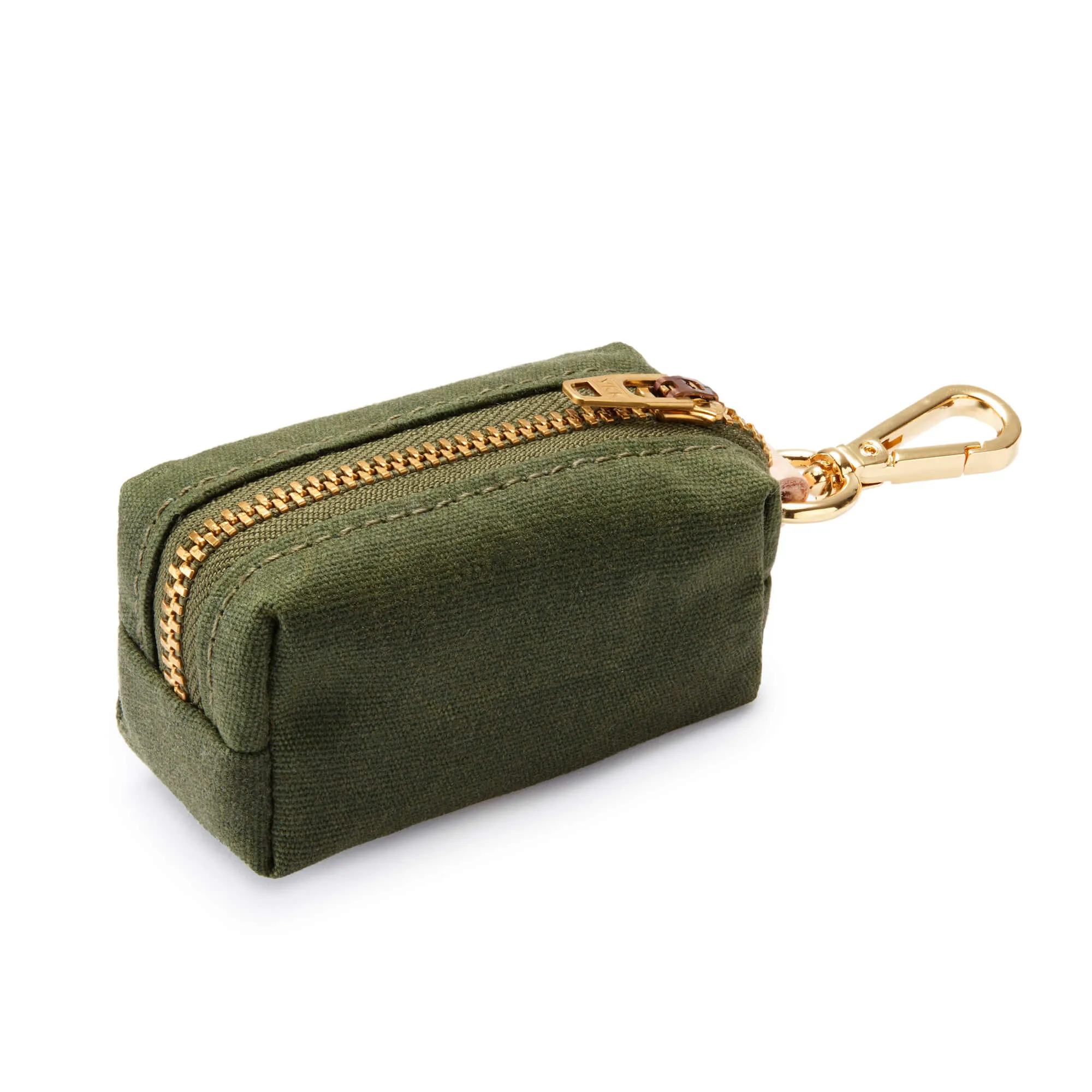 Olive Waxed Canvas Waste Bag Dispenser