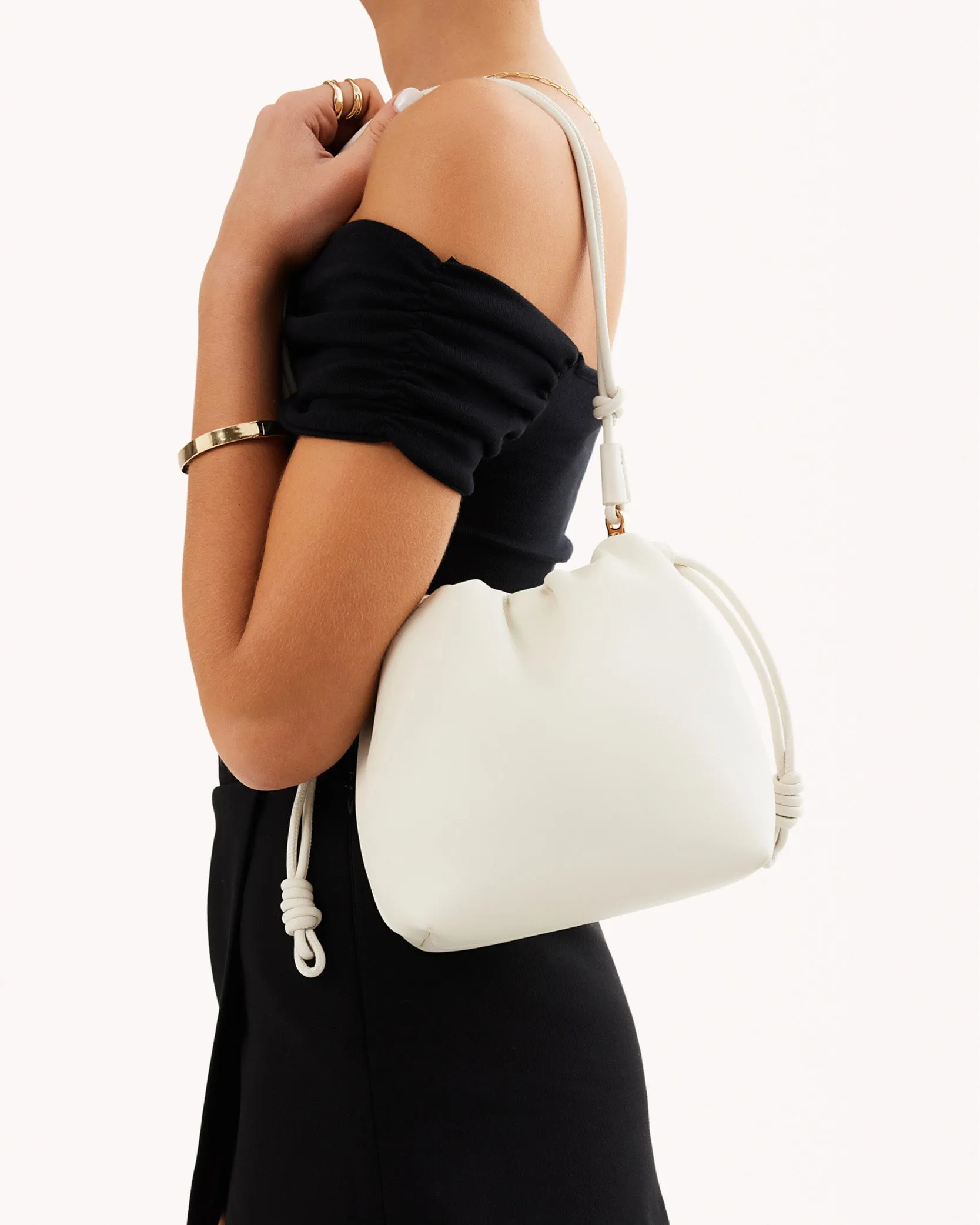 OLSEN CROSS BODY BAG - BONE