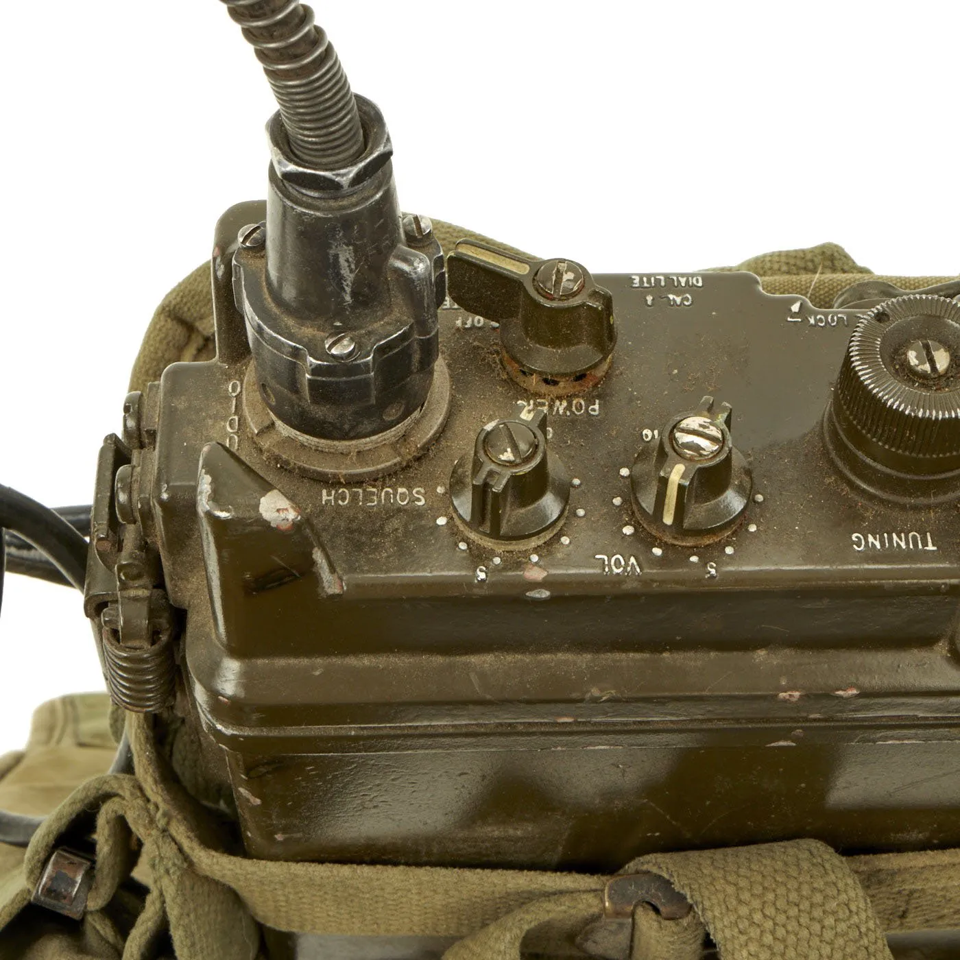 Original U.S. Korean War Vietnam War RT-176A AN/PRC-10 Backpack Radio Rig - Serial No. LBAD-6906